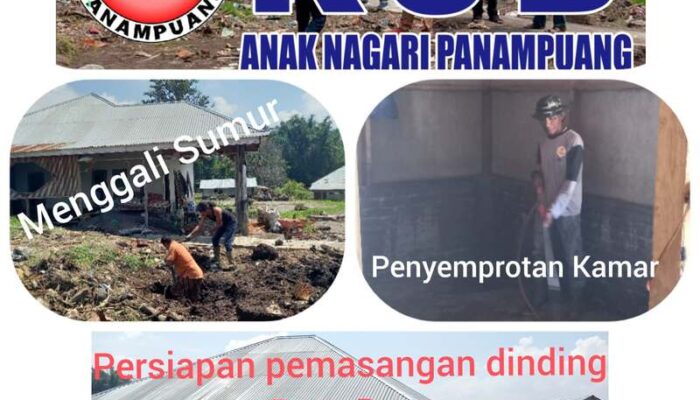 KSB Nagari Panampuang Rehab Rumah Warga Korban Bencana