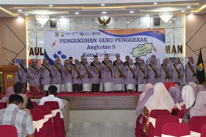 Pemerintah Kota Pariaman kembali mengukuhkan guru penggerak sebanyak 30 orang yang masuk dalam angkatan ke-9 sejauh ini.