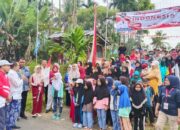 Meriahkan HUT RI, Warga Jorong Patar Gelar Gerak Jalan Jantung Sehat