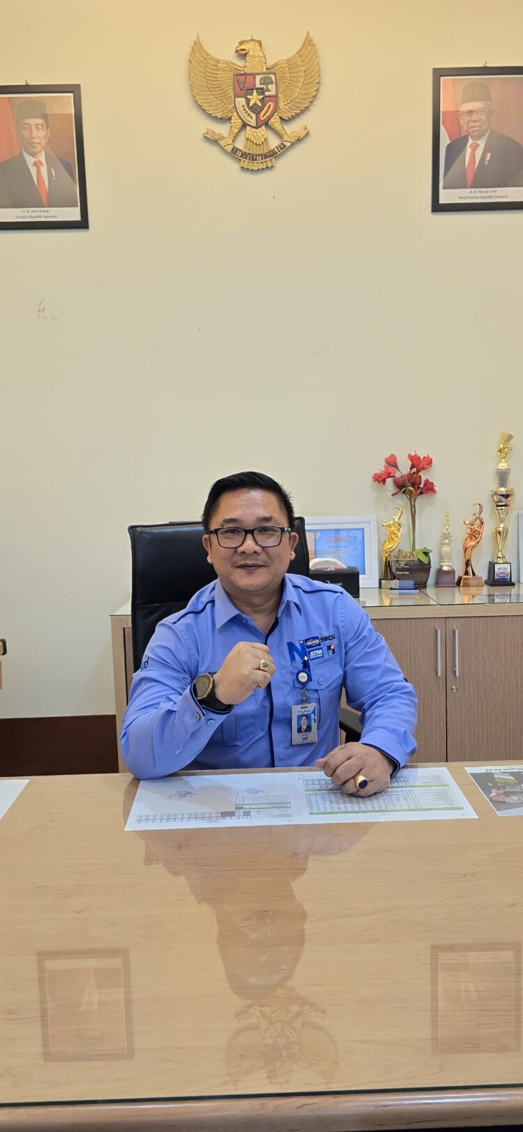 Pemimpin Cabang Bank Nagari Siteba, Eka Warisman Telaumbanua.DOK AFRIANITA