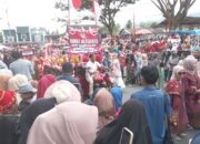 Ribuan Pelajar Sungai Pagu Meriahkan Pawai Alegoris HUT RI di Solsel