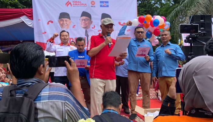 Ribuan Kader dan Simpatisan Padati Deklarasi Iqbal Amasrul Maju Pilkada Padang