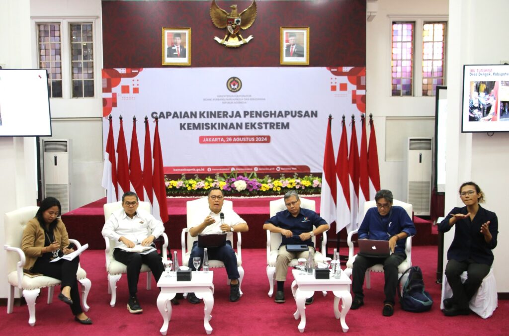 Kementerian Koordinator Bidang Pembangunan Manusia dan Kebudayaan atau Kemenko PMK terus melakukan percepatan penghapusan kemiskinan ekstrem.