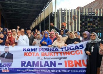 Gelar Deklarasi, Purna Tugas Kota Bukittinggi Siap Menangkan Pasangan Ramlan-Ibnu