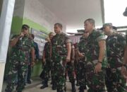 KSAD Jenderal TNI Maruli Simajuntak tinjau salah satu pelaksanaan rehab Koramil 04/Lubug Begalung, Padang, Rabu (7/8/2024). KIKI NOFRIJUM