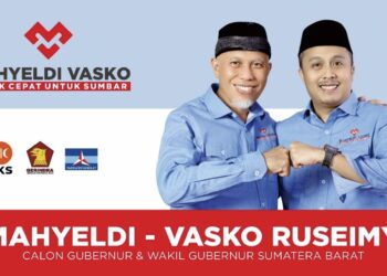 Mahyeldi-Vasco Usung Gerak Cepat untuk Sumbar