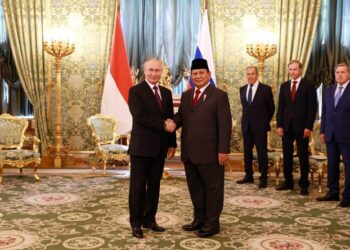 Menhan RI Prabowo Subianto kembali bertemu dengan Presiden Federasi Rusia, Vladimir Putin dalam kunjungan kerjanya.