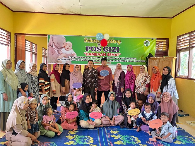 Nagari Ampalu menggelar program pos gizi dambaan sehat sebagai salah satu program untuk meningkatkan kesadaran masyarakat akan pentingnya gizi seimbang.