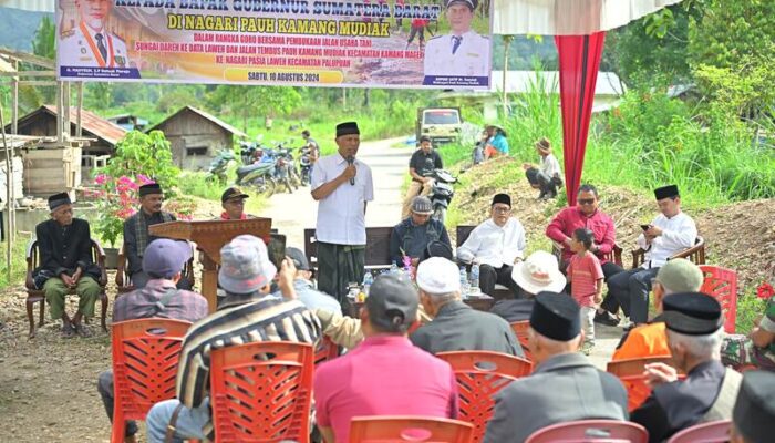 Mahyeldi Terima Usulan Masyarakat Nagari Pauh Kamang Mudiak Bangun Jalan Usaha Tani