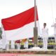 Upacara HUT RI Pengibaran Bendera Pusaka Merah Putih di Kabupaten Solok Selatan di GOR Rimbo Tangah Kecamatan Sangir, Sabtu (17/8)