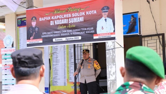 Temu Ramah 3 Pilar di Nagari Sumani, Kapolres: Meningkatkan Koordinasi untuk Keamanan Wilayah