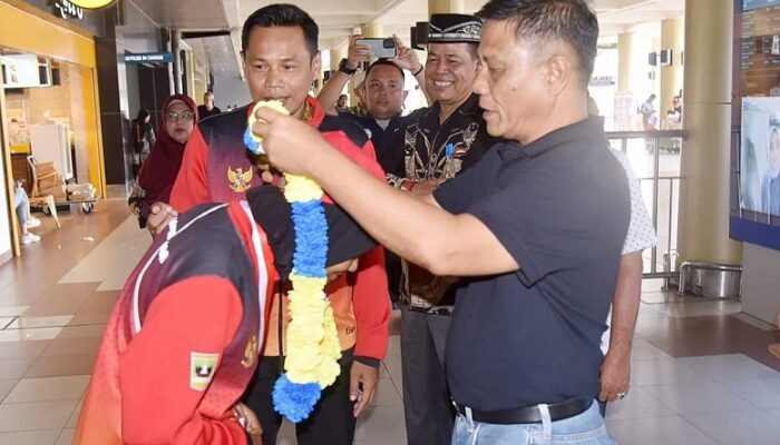 Raih Dua Medali PON, Pemko Sambut Kepulangan Atlet Sepatu Roda Pariaman