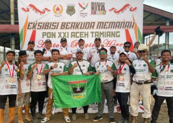 Cabor Berkuda Memanah Persembahkan  Satu Emas, Satu Perak dan Tiga Perunggu Bagi Sumbar  di PON  XXI Aceh-Sumut 2024.