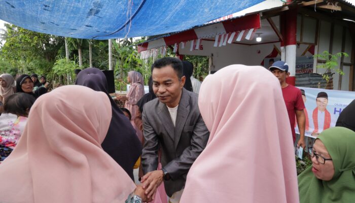 Silaturahmi dengan Warga Dadok Tunggul Hitam, Calon Wawako Hidayat Paparkan Program Hebat