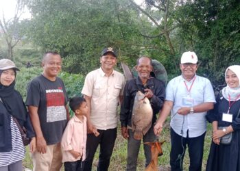 Lomba Mancing Ikan Lubuak Larangan Tapian Kudo Batu Balang Dibuka, Warga Antusias Mengikuti
