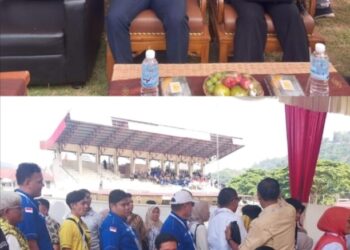 Beda Gaya 2 Paslon Walikota – Wakil Walikota Sawahlunto Saat Deklarasi