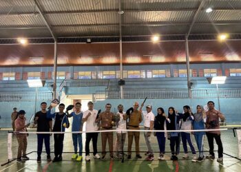 Pengprov IPF melakukan sosialisasi pengenalan dan pemahaman cabang olahraga Pickleball pada guru dan siswa siswi SMA, Senin (23/9)