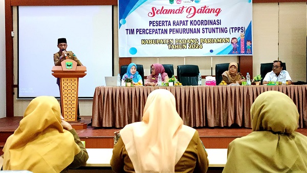 Pemerintah Kabupaten Padang Pariaman menargetkan penurunan prevalensi stunting mencapai 14 persen pada tahun 2024.