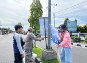 Bawaslu Kota Pariaman Tertibkan APK yang Langgar Aturan