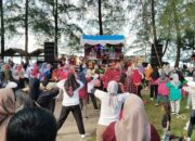 Sosialisasikan Pilkada Damai, KPU Padang Pariaman Gelar Senam Sehat 