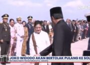 Jokowi Dilepas Presiden Prabowo Subianto Pulang ke Solo