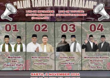 Undang Kandidat Pilkada Bukittinggi, BEM UFDK dan BPC Gelar Diskusi Publik