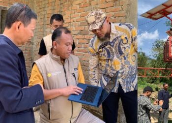 BNPB Uji Coba EWS Banjir Lahar Dingin Marapi