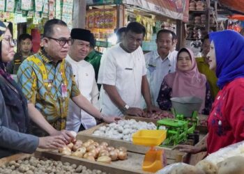 Pjs Wako Bukittinggi dan TPID Tinjau Pasar Bawah