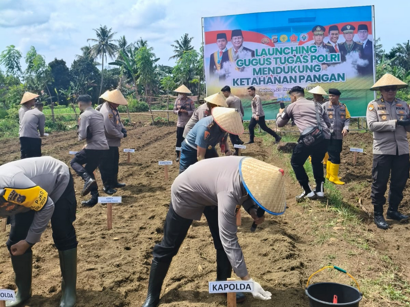 Polda Sumbar mulai melaksanakan program swasembada pangan sebagai salah satukebijakan strategis pemerintah