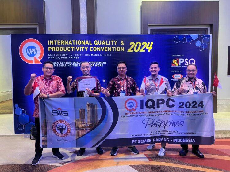 Tim inovasi PT Semen Padang, Mystaco, berhasil meraih penghargaan Excellent di ajang International Quality & Productivity Convention (IQPC). IST