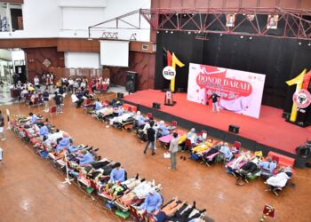 PT Semen Padang kembali menggelar aksi sosial donor darah yang merupakan program rutin perusahaan yang digelar 6 kali setahun, Rabu (18/9). IST