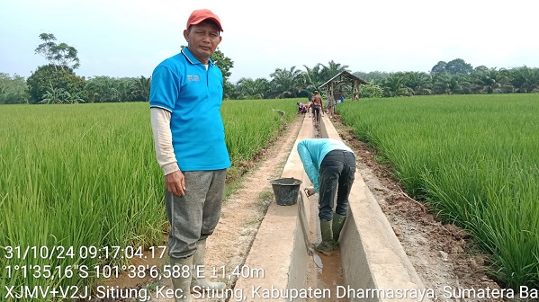 Petani Dharmasraya mengapresiasi dana aspirasi dari Anggota DPR RI Fraksi PDI P melalui Alex Indra Lukman terhadap sektor pertanian.