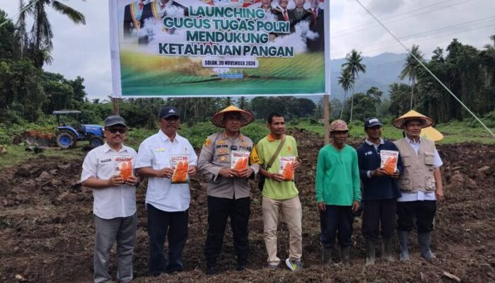 Ketahanan Pangan Nasional, Kapolres Solok Kota Dukung Penuh Program Gugus Tugas Polri