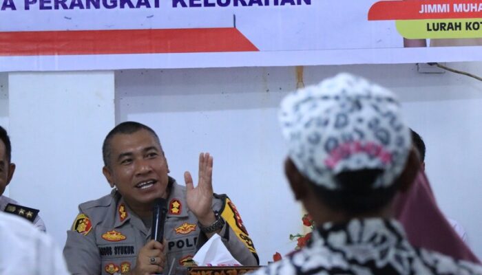 Apel Saiyo Sakato, Kapolres Solok Kota Abdus Syukur Felani Kunjungi Kelurahan Koto Panjang