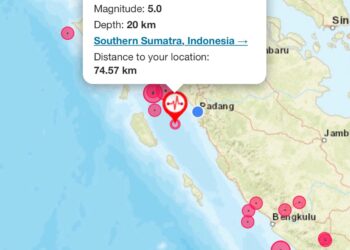 Intensitas Gempa di Jalur Backtrust Sumatera-Mentawai Meningkat, Pengamat UNP: Jangan Mudah Terpancing Isu Tak Bertanggung Jawab