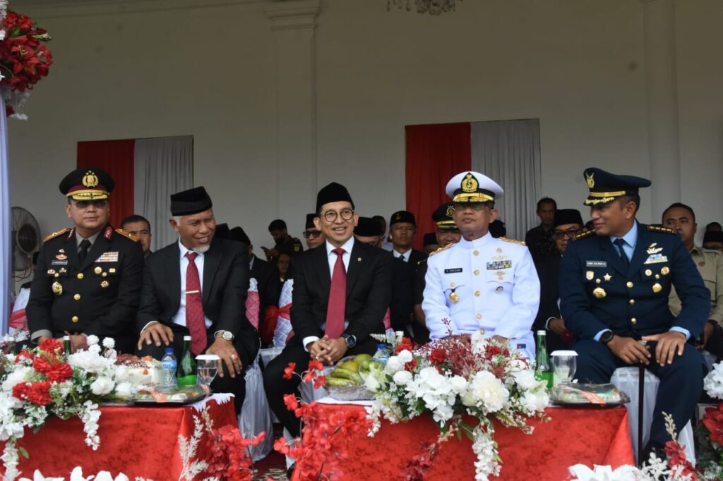 Peringatan HBN, Menteri Kebudayaan RI Fadli Zon hadir bersama Gubernur Sumbar Mahyeldi dan Forkopimda Sumbar.