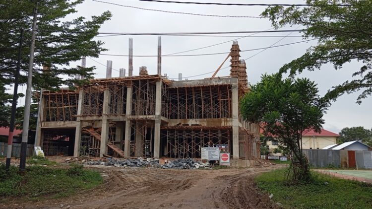 Pengerjaan Gedung laboratorium BPOM di Payakumbuh. IST