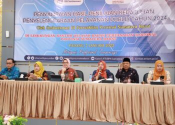 Kantah Padang Pariaman Ikuti Monev Kinerja Tahun 2024 di Kanwil BPN Sumbar