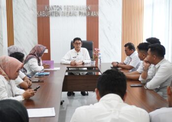 Kantor Pertanahan Padang Pariaman Gelar Pembinaan dan Evaluasi PPNPN