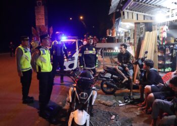 Cegah Aksi Balap Liar dan Tawuran, Petugas Gabungan Polres Pasaman Barat Gelar Patroli KRYD