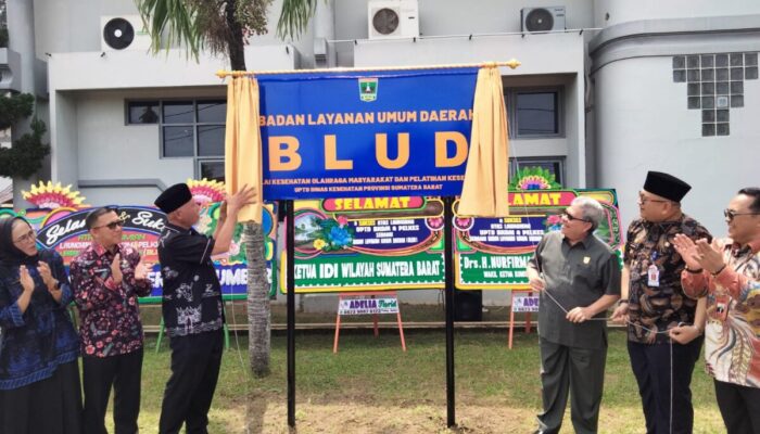 Diresmikan Gubernur dan Dihadiri Ketua DPRD Sumbar, BKOM Pelkes Resmi Jadi BLUD