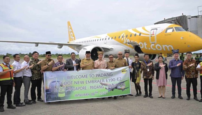 Scoot Airlines Resmi Buka Rute Penerbangan Padang-Singapura