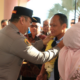 Wakapolda Sumbar Brigjen Pol Gupuh Setiyono bersama forkopimda Sumbar menyambut kedatangan Kapolda Sumbar Irjen Pol Dr. Gatot Tri Suryanta