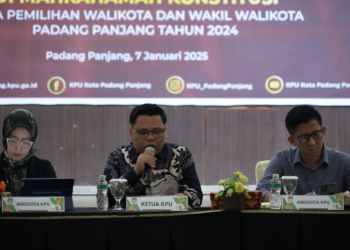 Komisi Pemilihan Umum atau KPU Padang Panjang gelar Rapat Koordinasi Persiapan Penyelesaian Sengketa Pemilihan di Mahkamah Konstitusi (MK).