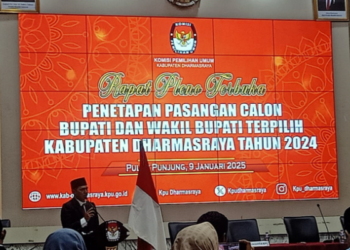 KPU Kabupaten Dharmasraya gelar rapat pleno Penetapan Pasangan Calon Bupati dan Wakil Bupati terpilih Kabupaten Dharmasraya.
