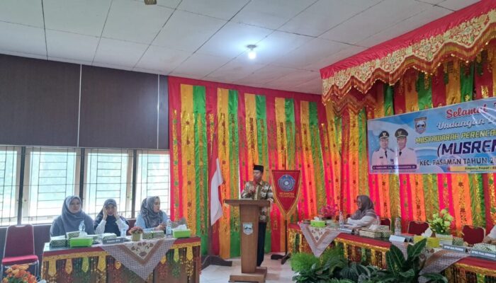 Musrenbang Kecamatan Pasaman Dihadiri Wabup Risnawanto 