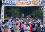 Dilepas Andre Rosiade Bersama Gubernur dan Kapolda, 100 Ribu Warga Sumbar Ramaikan Jalan Sehat HUT Gerindra ke-17