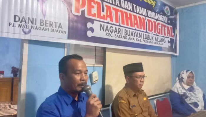 Wali Nagari Kuranji Hulu Ajak Masyarakat Buayan Manfaatkan Digitalisasi untuk Hal Positif