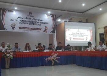 Bahas Program dan Anggaran, KPU Kota Pariaman Gelar Evaluasi Pemilihan Serentak