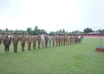 Usai Dilantik Presiden, Bupati Ikuti Retreat, Wabup Sijunjung Pimpin Apel Organik